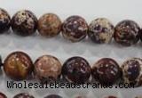 CDE844 15.5 inches 12mm round dyed sea sediment jasper beads wholesale