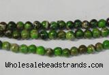 CDE920 15.5 inches 4mm round dyed sea sediment jasper beads