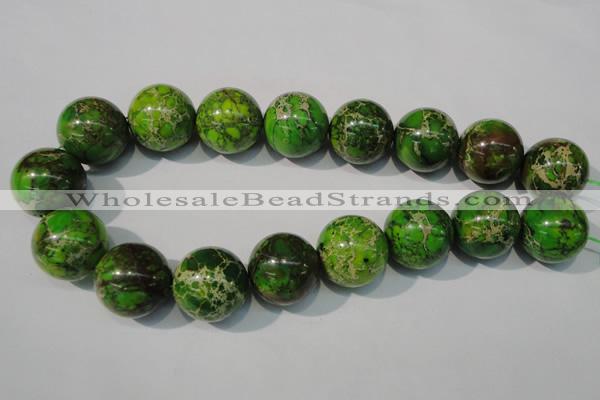 CDE925 15.5 inches 24mm round dyed sea sediment jasper beads