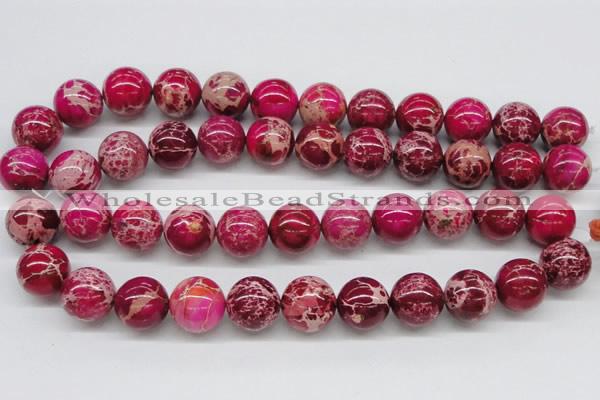 CDI05 16 inches 18mm round dyed imperial jasper beads wholesale