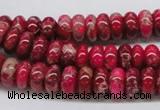 CDI07 16 inches 5*10mm rondelle dyed imperial jasper beads wholesale