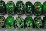 CDI165 15.5 inches 11*18mm rondelle dyed imperial jasper beads