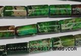 CDI167 15.5 inches 8*16mm tube dyed imperial jasper beads