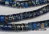 CDI225 15.5 inches 4*8mm heishi dyed imperial jasper beads