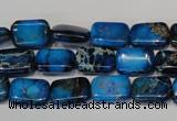 CDI244 15.5 inches 10*14mm rectangle dyed imperial jasper beads