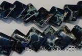 CDI255 15.5 inches 12*12mm diamond dyed imperial jasper beads