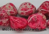 CDI27 16 inches 20*25mm nuggets dyed imperial jasper beads wholesale