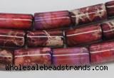 CDI34 16 inches 8*16mm column dyed imperial jasper beads wholesale