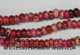 CDI584 15.5 inches 3*6mm rondelle dyed imperial jasper beads