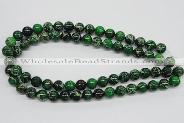 CDI70 16 inches 12mm round dyed imperial jasper beads wholesale