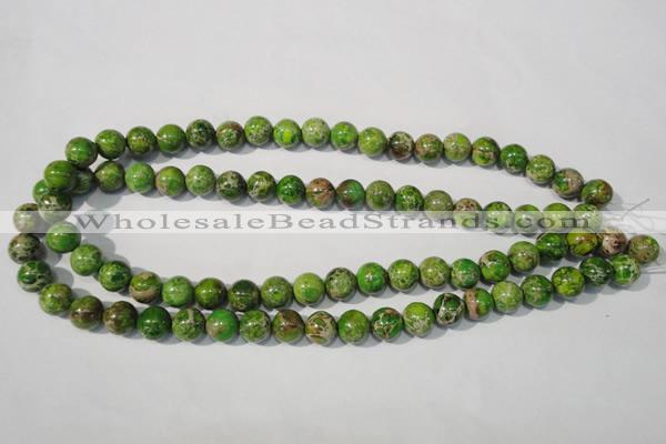 CDI921 15.5 inches 10mm round dyed imperial jasper beads