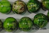 CDI923 15.5 inches 16mm round dyed imperial jasper beads