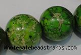 CDI925 15.5 inches 24mm round dyed imperial jasper beads