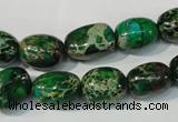 CDI960 15.5 inches 10*13mm nuggets dyed imperial jasper beads