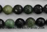 CDJ264 15.5 inches 12mm faceted round Canadian jade beads wholesale