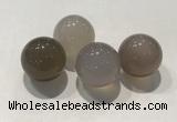 CDN1003 20mm round grey agate decorations wholesale