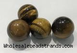 CDN1015 25mm round yellow tiger eye decorations wholesale