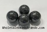 CDN1020 25mm round hematite decorations wholesale