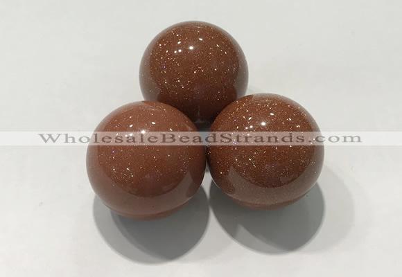 CDN1054 30mm round goldstone decorations wholesale