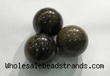 CDN1083 30mm round bronzite decorations wholesale