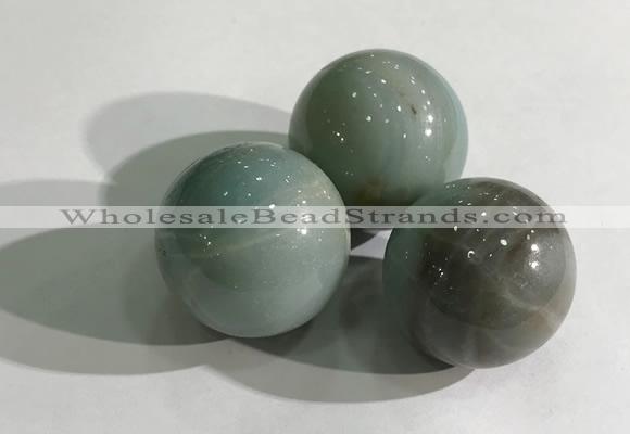 CDN1085 30mm round amazonite decorations wholesale