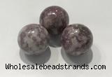 CDN1100 30mm round lilac jasper decorations wholesale