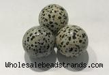 CDN1132 30mm round dalmatian jasper decorations wholesale