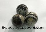 CDN1140 30mm round jasper decorations wholesale