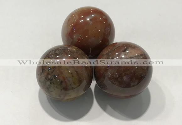 CDN1163 30mm round jasper decorations wholesale