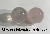 CDN1175 35mm round rose quartz decorations wholesale