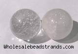 CDN1200 40mm round white crystal decorations wholesale