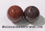 CDN1273 40mm round red jasper decorations wholesale