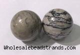 CDN1305 40mm round jasper decorations wholesale