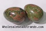 CDN1379 35*45mm egg-shaped unakite decorations wholesale