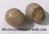 CDN1383 35*45mm egg-shaped picture jasper decorations wholesale