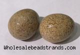 CDN1392 35*45mm egg-shaped jasper decorations wholesale