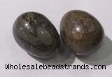 CDN1400 35*45mm egg-shaped tiger skin jasper decorations wholesale