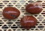 CDN319 30*40mm egg-shaped red jasper decorations wholesale