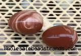 CDN363 35*50mm egg-shaped red jasper decorations wholesale