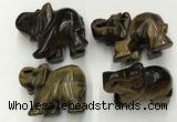 CDN392 20*40*30mm elephant yellow tiger eye decorations wholesale