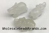 CDN402 25*50*35mm elephant white jade decorations wholesale