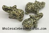 CDN408 25*50*35mm elephant dalmatian jasper decorations wholesale