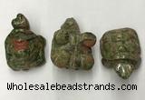 CDN442 28*45*22mm turtle unakite decorations wholesale