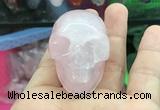 CDN551 35*50*40mm skull rose quartz decorations wholesale