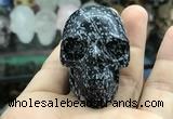 CDN555 35*50*40mm skull snowflake obsidian decorations wholesale