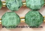 CDP80 15 inches 9*10mm faceted diopside beads