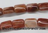 CDQ20 15.5 inches 10*14mm rectangle natural red quartz beads wholesale