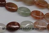 CDQ51 15.5 inches 10*14mm oval natural red quartz beads wholesale