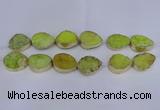 CDQ510 20*30mm - 22*30mm teardrop druzy quartz beads wholesale