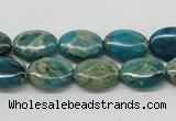 CDS17 16 inches 10*14mm oval dyed serpentine jasper beads wholesale